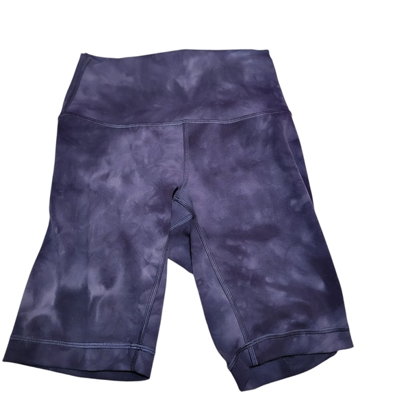 Lululemon Diamond Dye Blue Grey Align Bike Short | Size 4, 6” Inseam - Picture 1 of 4